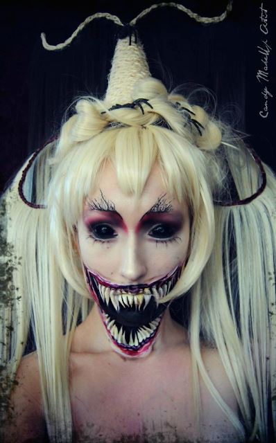 creepy demon girl