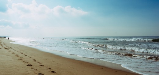 footprints in the sand