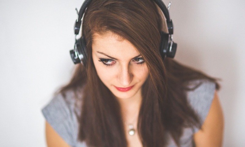 Woman with Headphones