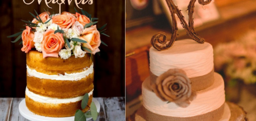 rustic wedding cake
