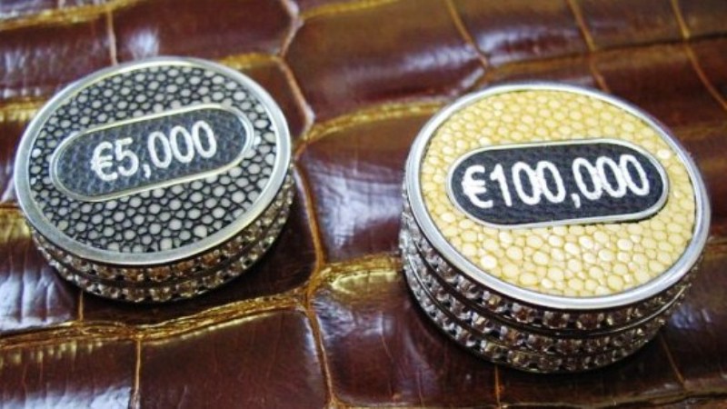  gold poker set