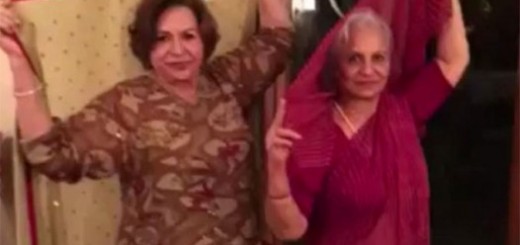 Helen and Waheeda Rehman on Prem Ratan Dhan Paayo