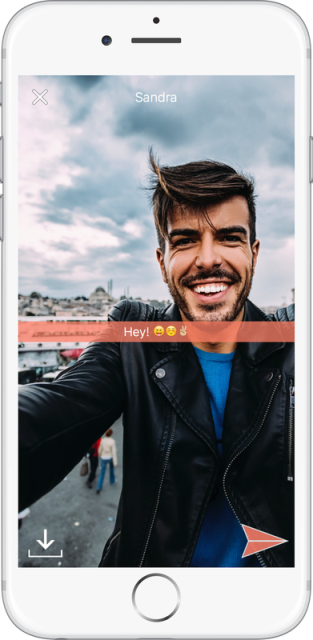 Blume dating app page showing a user's selfie_New_Love_Times