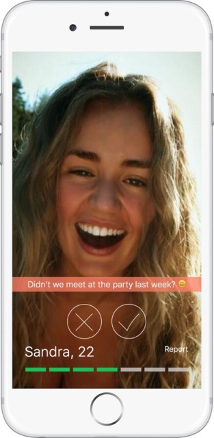 Blume dating app page showing the seven-second selfie_New_Love_Times