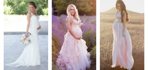 wedding dresses for pregnant brides_New_Love_Times