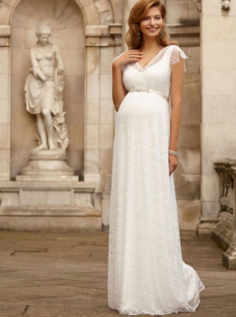 wedding dresses for pregnant brides_New_Love_Times