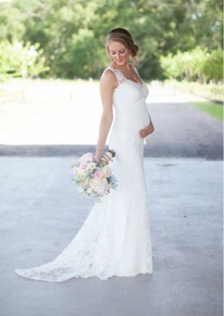 wedding dresses for pregnant brides_New_Love_Times