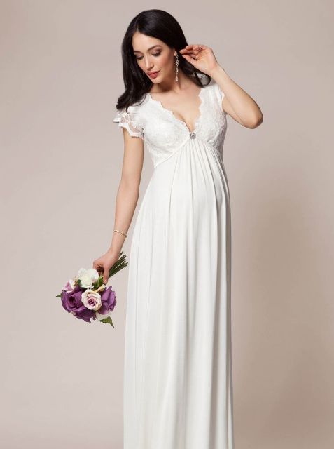 wedding dresses for pregnant brides_New_Love_Times