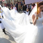 This Wedding Dress Is A Masterpiece With A 328-ft Long Train!