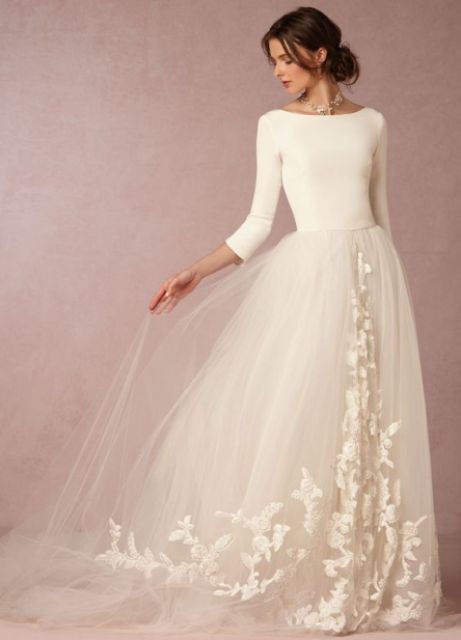 modest wedding dresses_New_Love_Times
