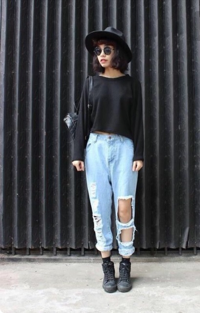 how to wear boyfriend jeans_New_Love_Times