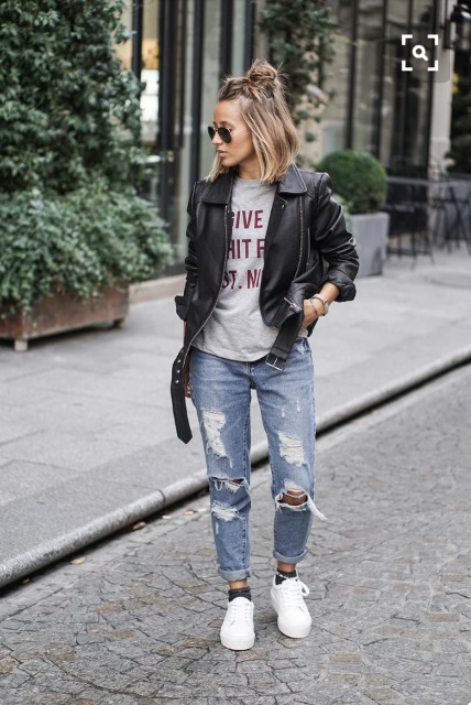 how to wear boyfriend jeans_New_Love_Times