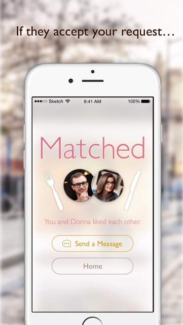 dine dating app page showing two user's matched profiles_New_Love_Times