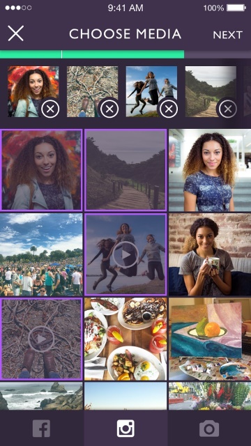 lively dating app page showing the choose media option_New_Love_Times