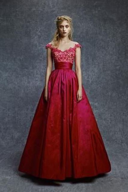 red wedding dresses_New_Love_Times