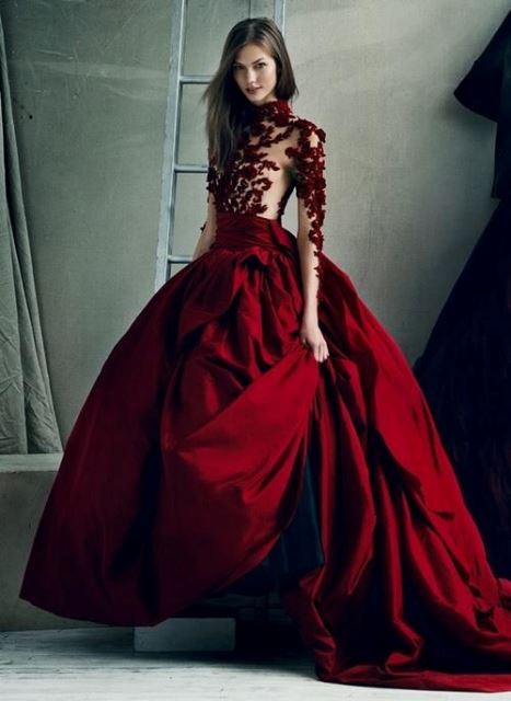 red wedding dresses_New_Love_Times