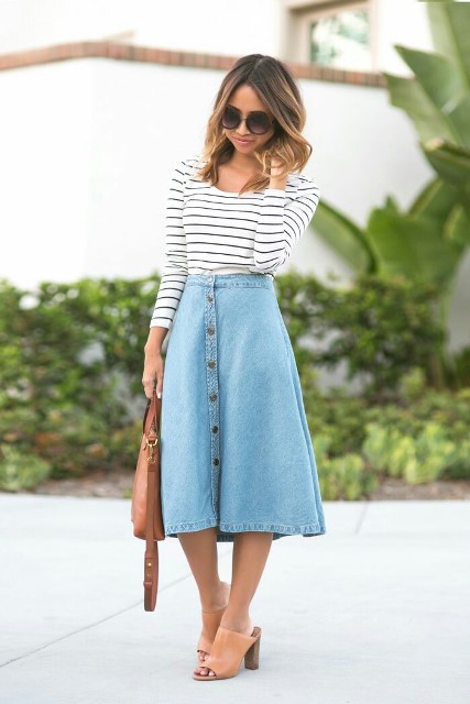 how to wear a denim skirt_New_Love_Times