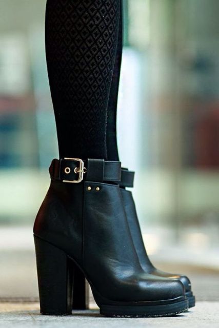 chunky heel boots_New_Love_Times