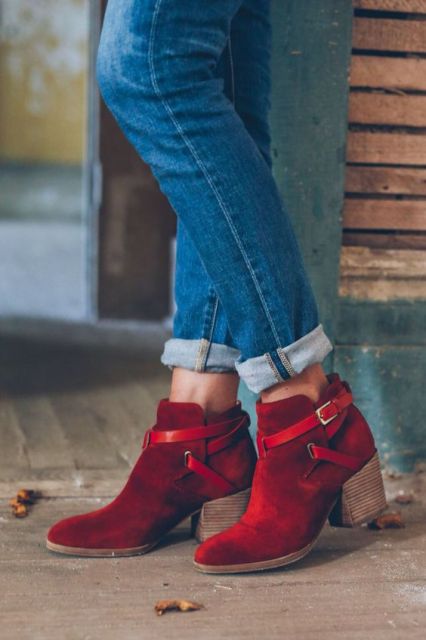 chunky heel boots_New_Love_Times