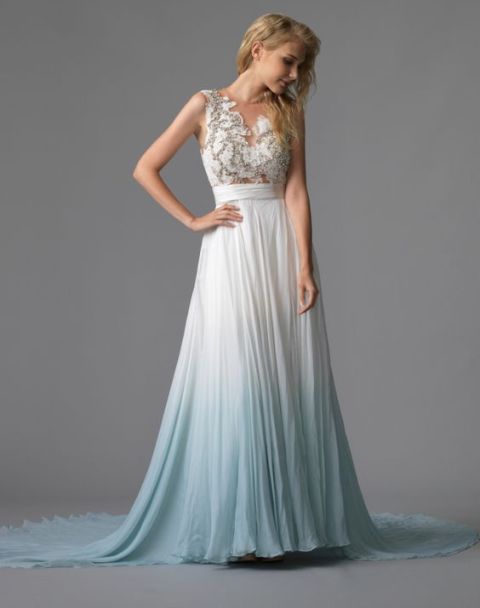 dip dye wedding dresses_New_Love_Times