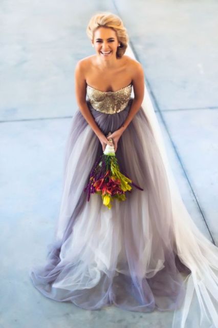dip dye wedding dresses_New_Love_Times
