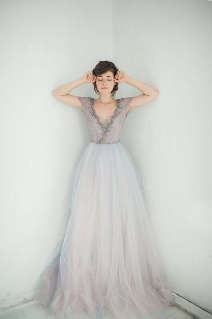 dip dye wedding dresses_New_Love_Times