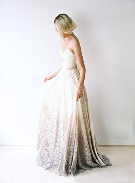 dip dye wedding dresses_New_Love_Times