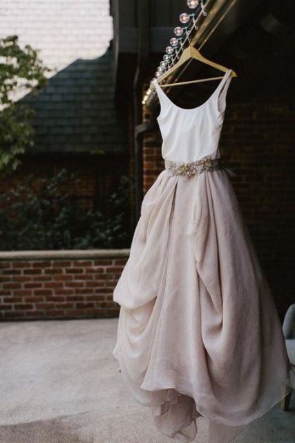 dip dye wedding dresses_New_Love_Times