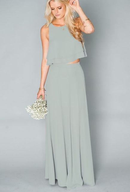 two piece bridesmaid dresses_New_Love_Times