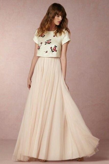 two piece bridesmaid dresses_New_Love_Times