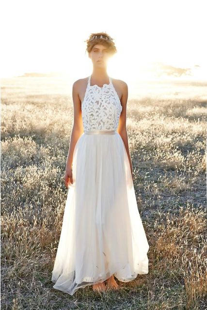 halter neck wedding dresses_New_Love_Times