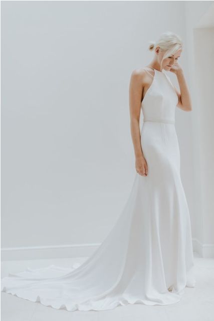 halter neck wedding dresses_New_Love_Times