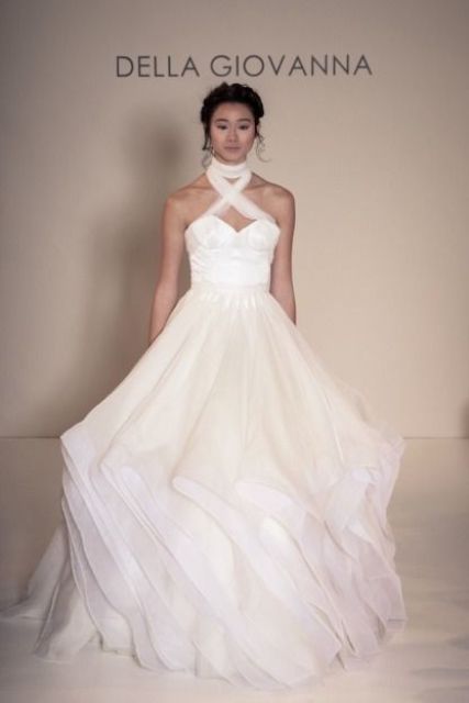 halter neck wedding dresses_New_Love_Times