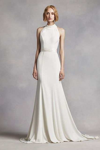 halter neck wedding dresses_New_Love_Times