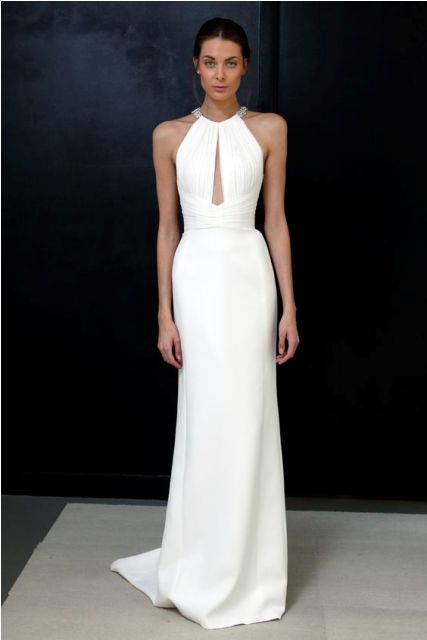 halter neck wedding dresses_New_Love_Times