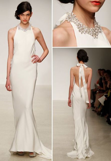 halter neck wedding dresses_New_Love_Times